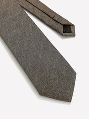 Wool-Effect Taupe Regular Tie rw&co Limited Time Discount