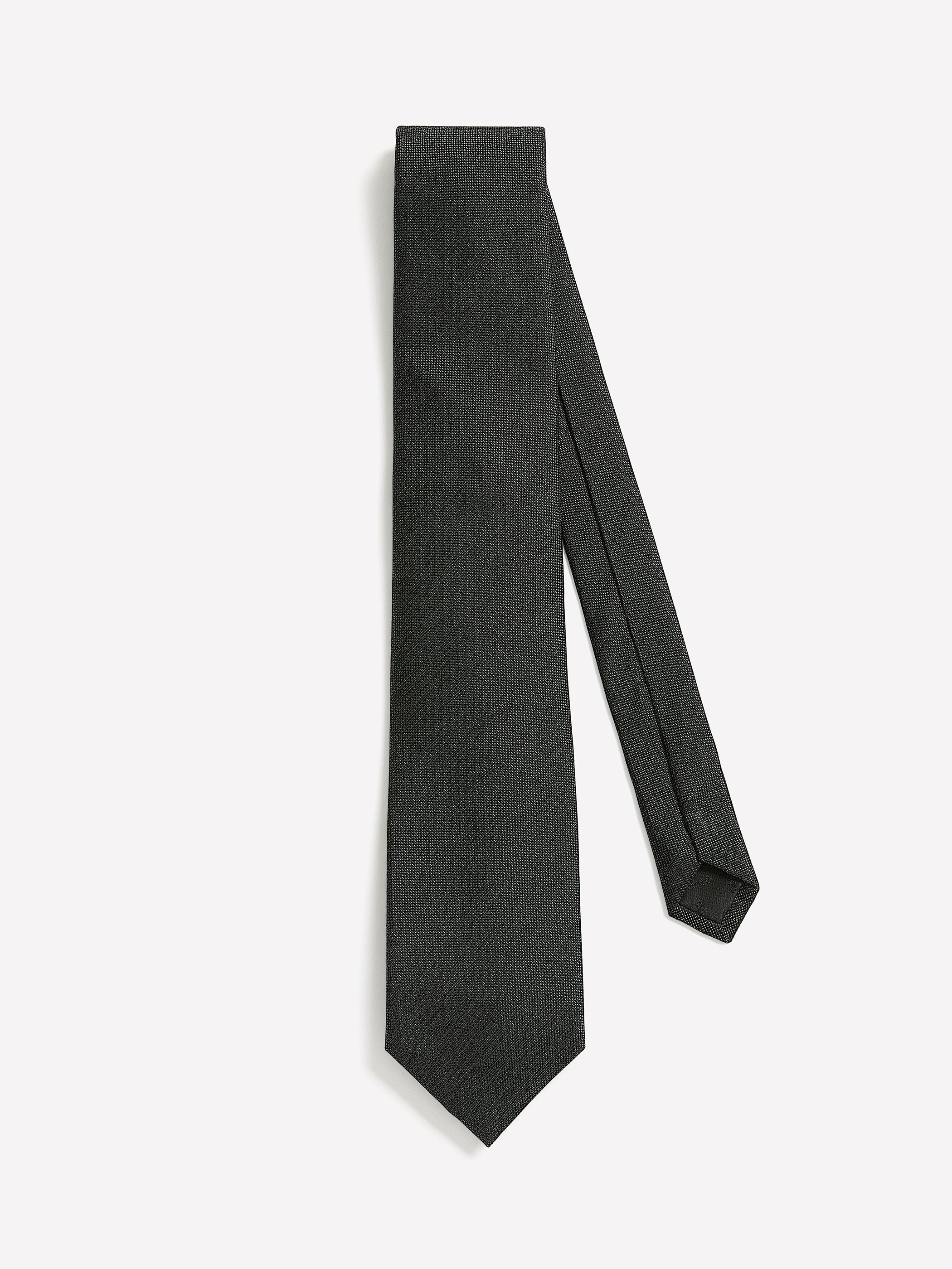Charcoal Regular Textured Tie rw&co Exclusive Sale Price