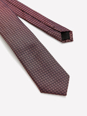 Skinny Tie with Square Geometric Pattern rw&co Special Promo Price