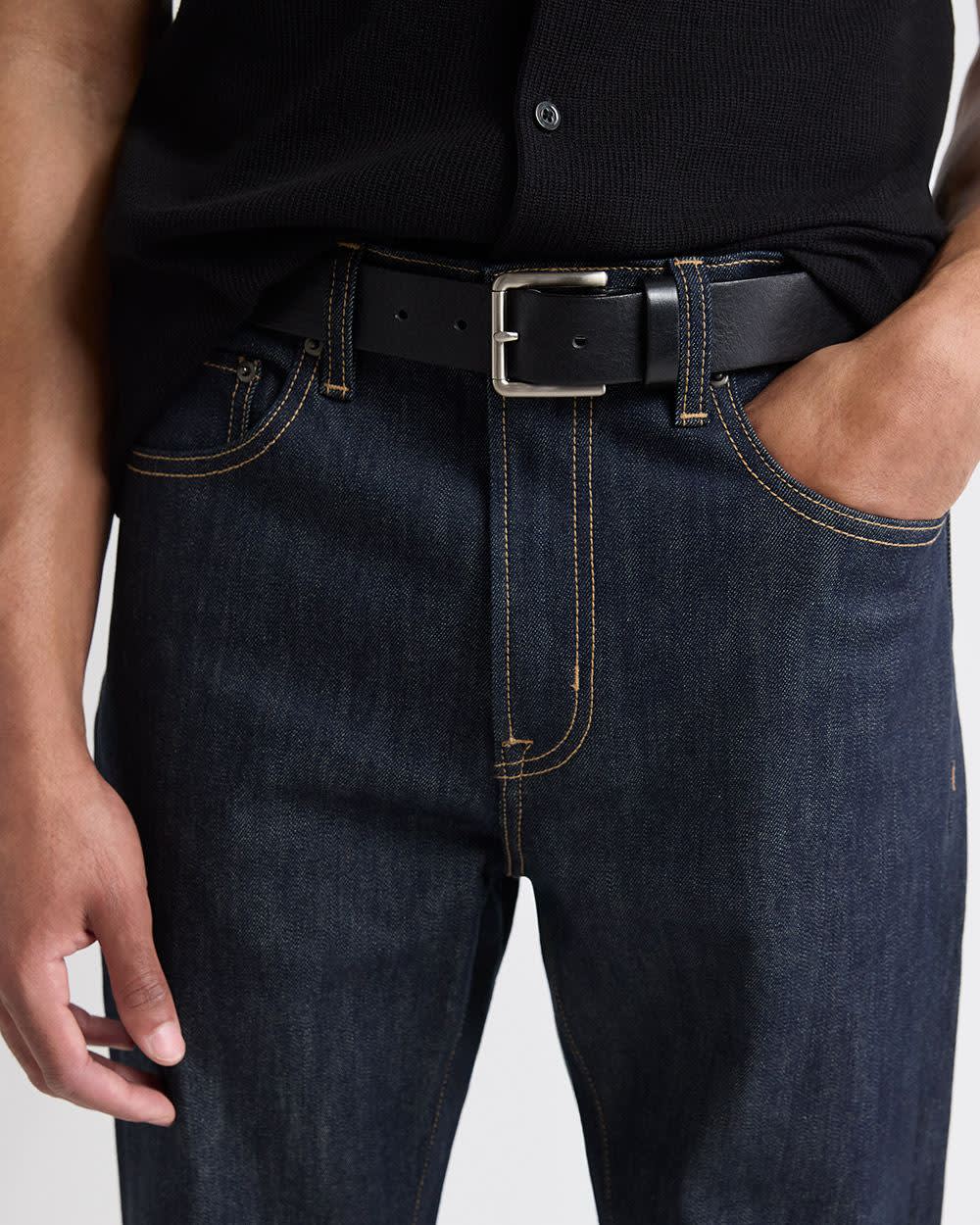 Italian Leather Casual Belt rw&co Special Promo Price