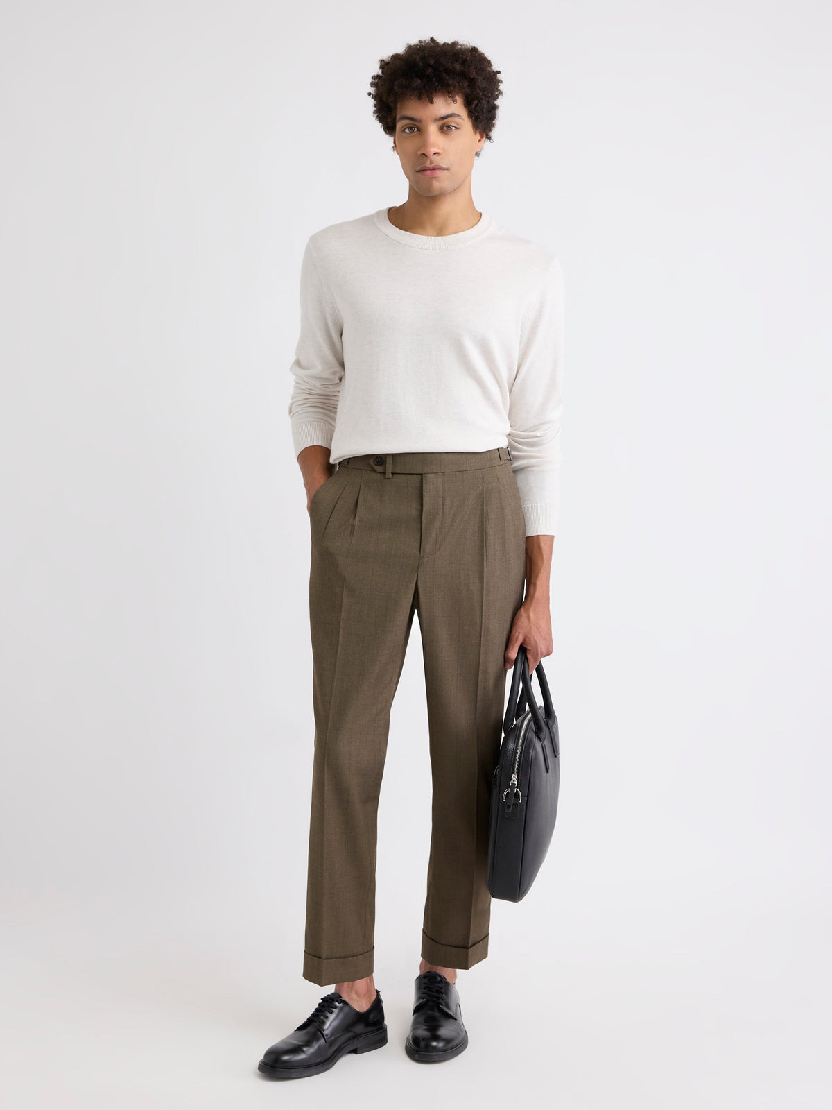 Tapered-Leg Prince-of-Wales Pant rw&co Special Promo Price