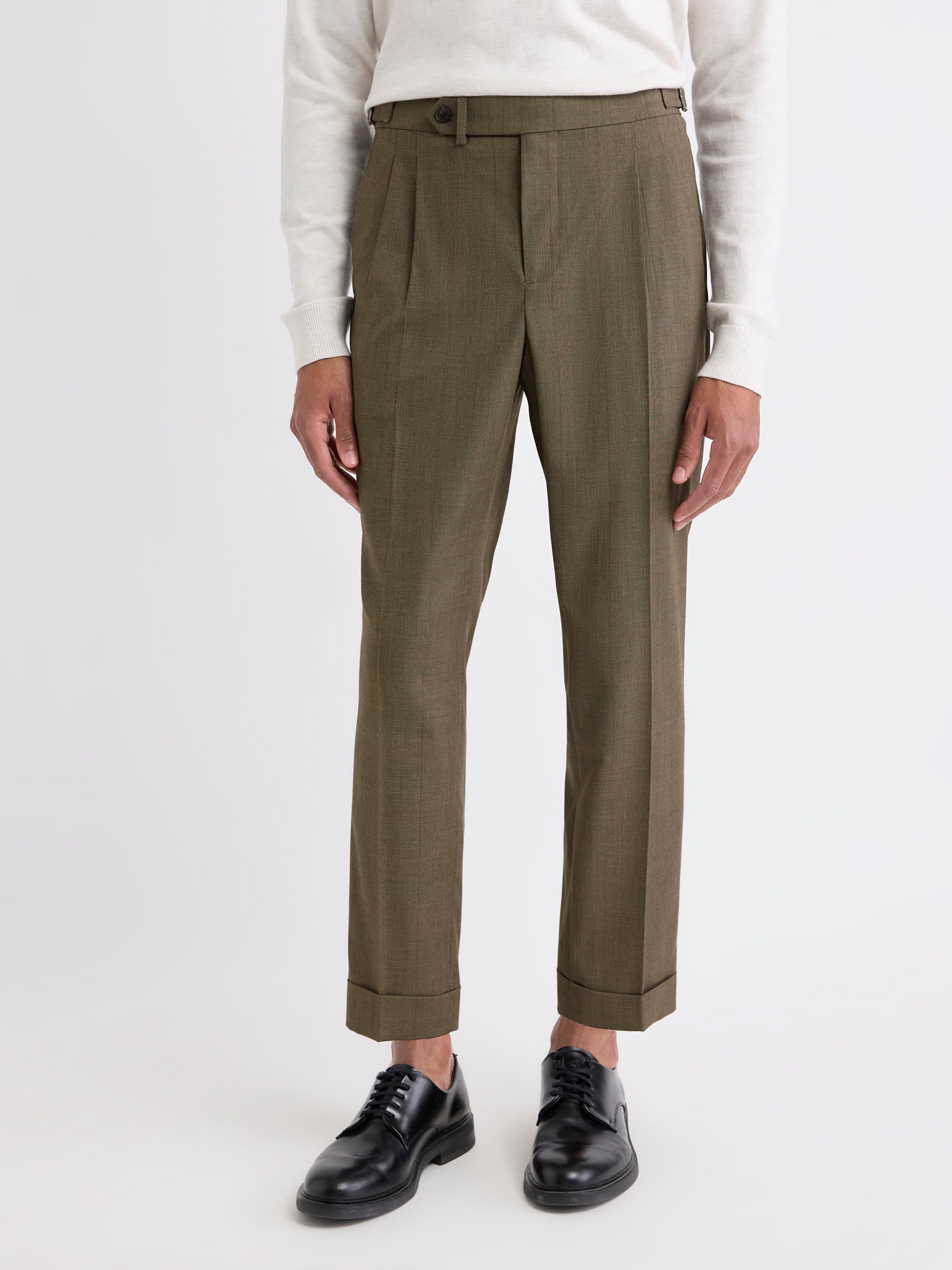 Tapered-Leg Prince-of-Wales Pant rw&co Special Promo Price