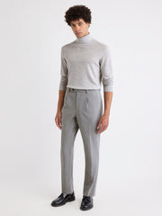 Wool-Blend Tapered-Leg Pleated Dress Pant rw&co On Sale