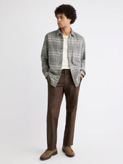Tailored Plaid Overshirt rw&co Special Promo Price