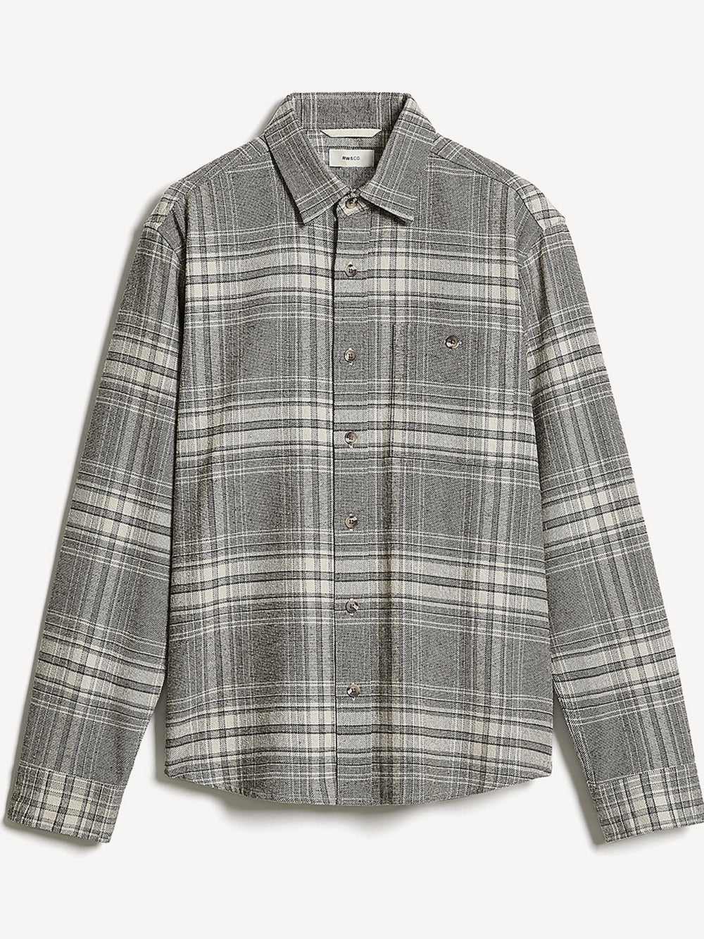Tailored Plaid Overshirt rw&co Special Promo Price