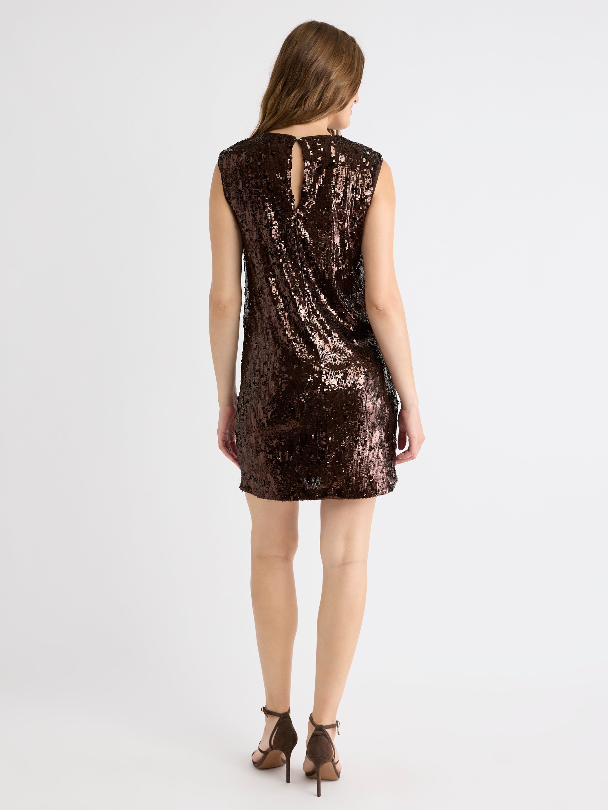 Sleeveless Mini Sequins Cocktail Dress rw&co Great Value Deal