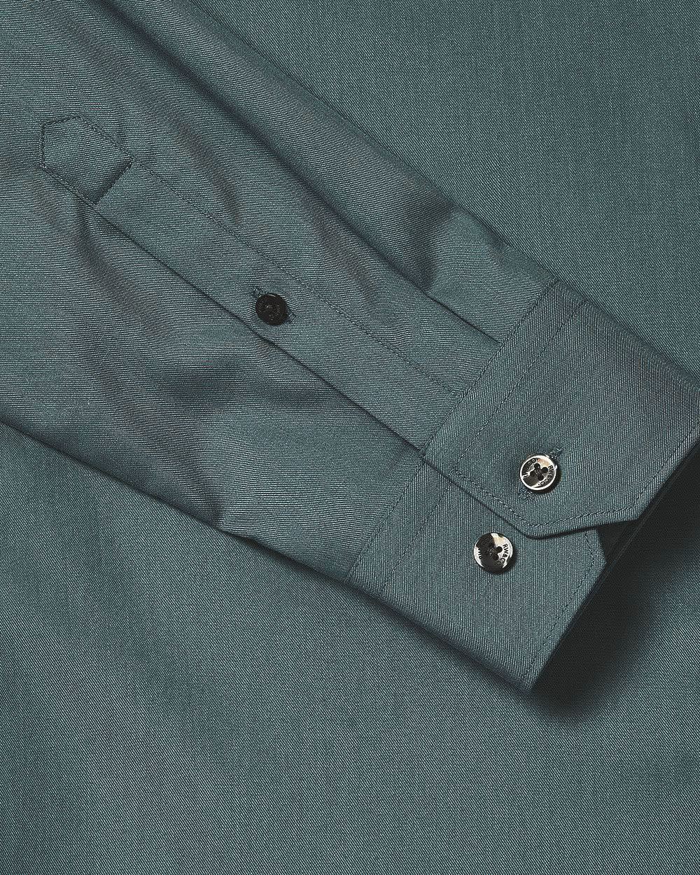 Slim-Fit Solid Cotton Modal Dress Shirt rw&co Special Offer