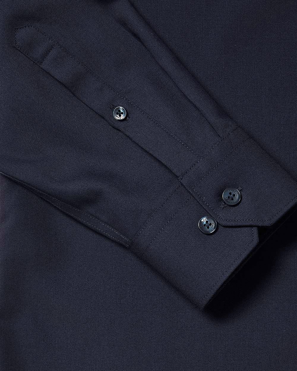 Slim-Fit Solid Cotton Modal Dress Shirt rw&co Special Offer