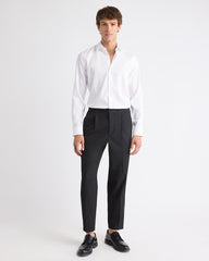 Slim-Fit Solid Cotton Modal Dress Shirt rw&co Special Offer