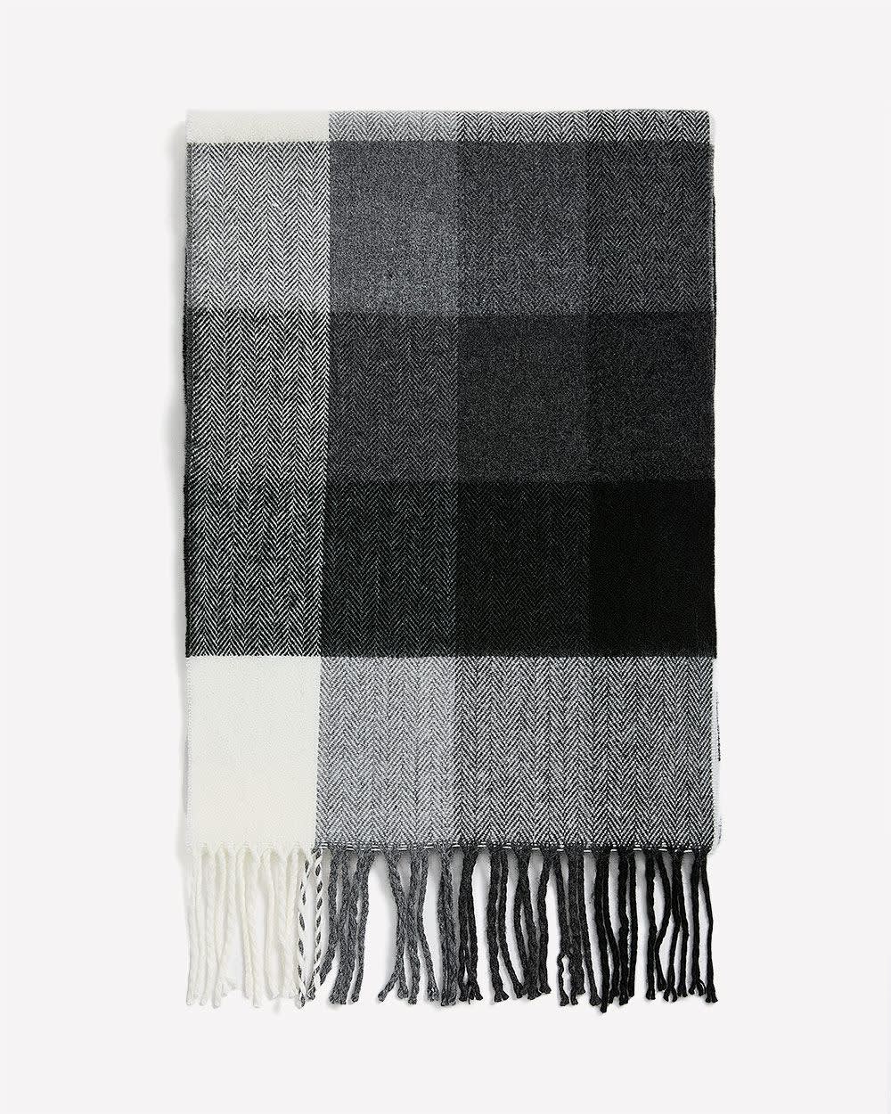 Plaid Scarf with Fringes rw&co Special Promo Price