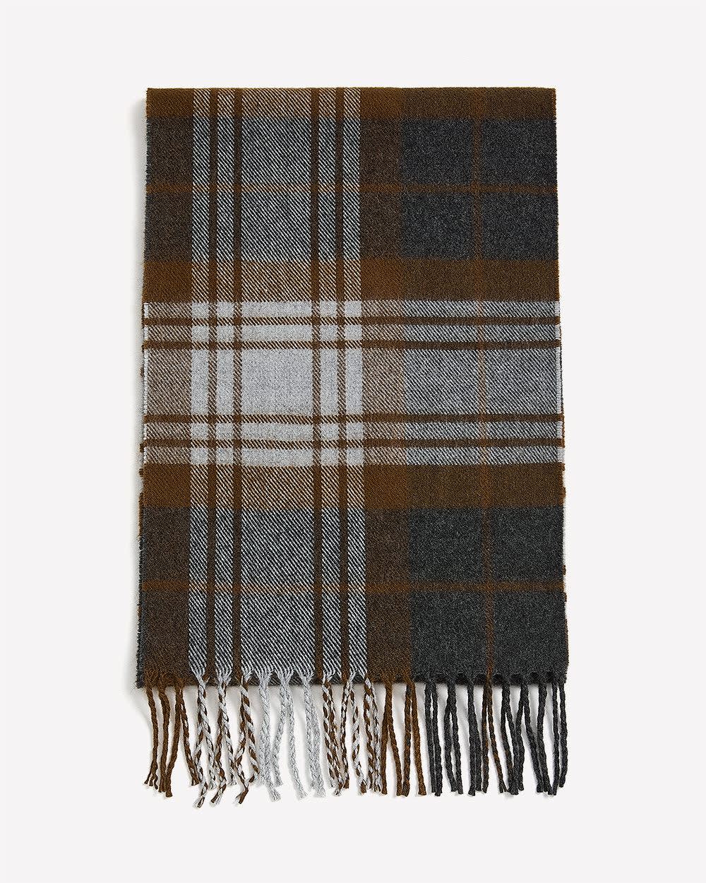Plaid Scarf with Fringes rw&co Special Promo Price