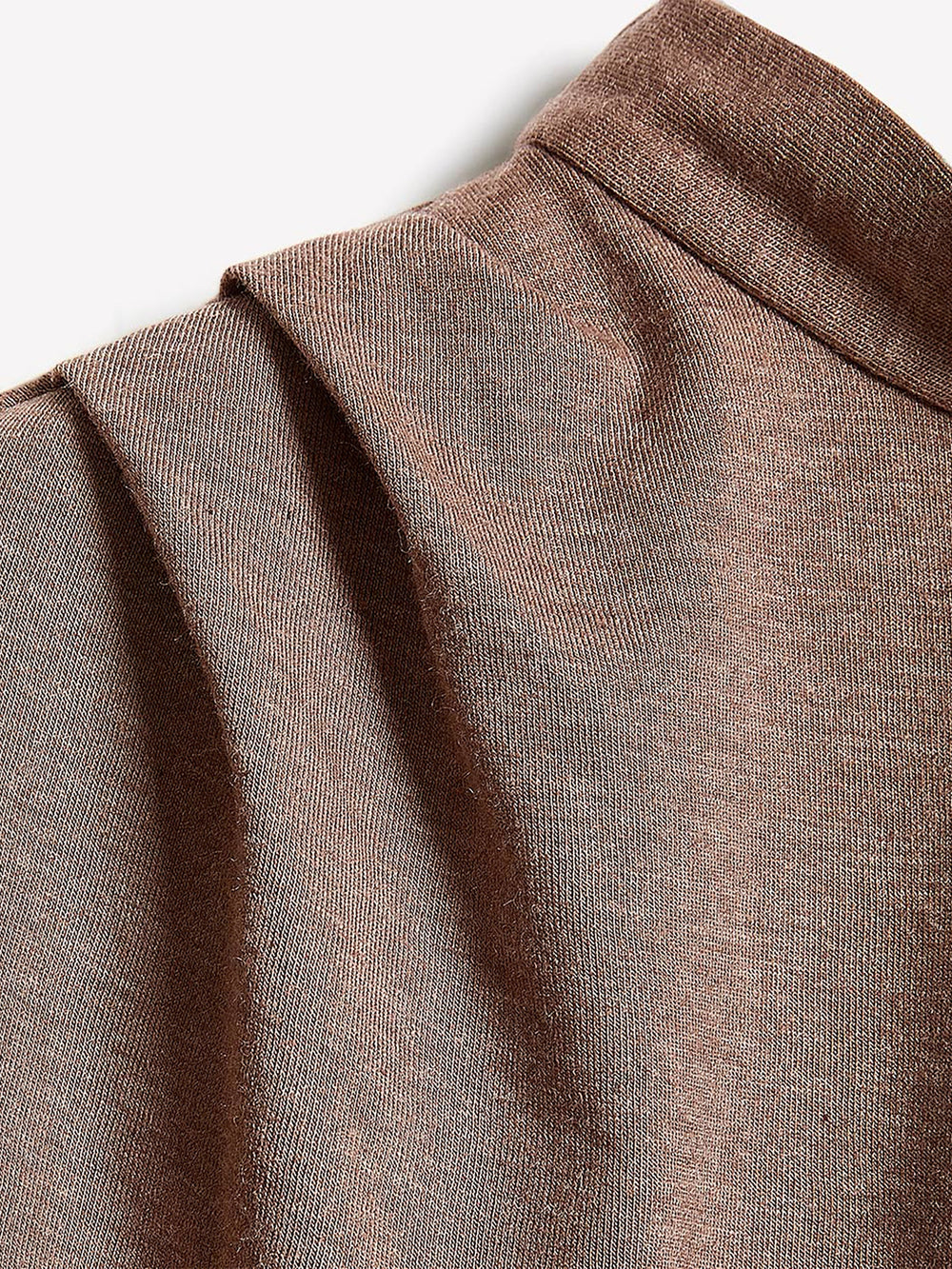 Extended-Sleeve Mock-Neck Top with Tie rw&co Limited Time Discount