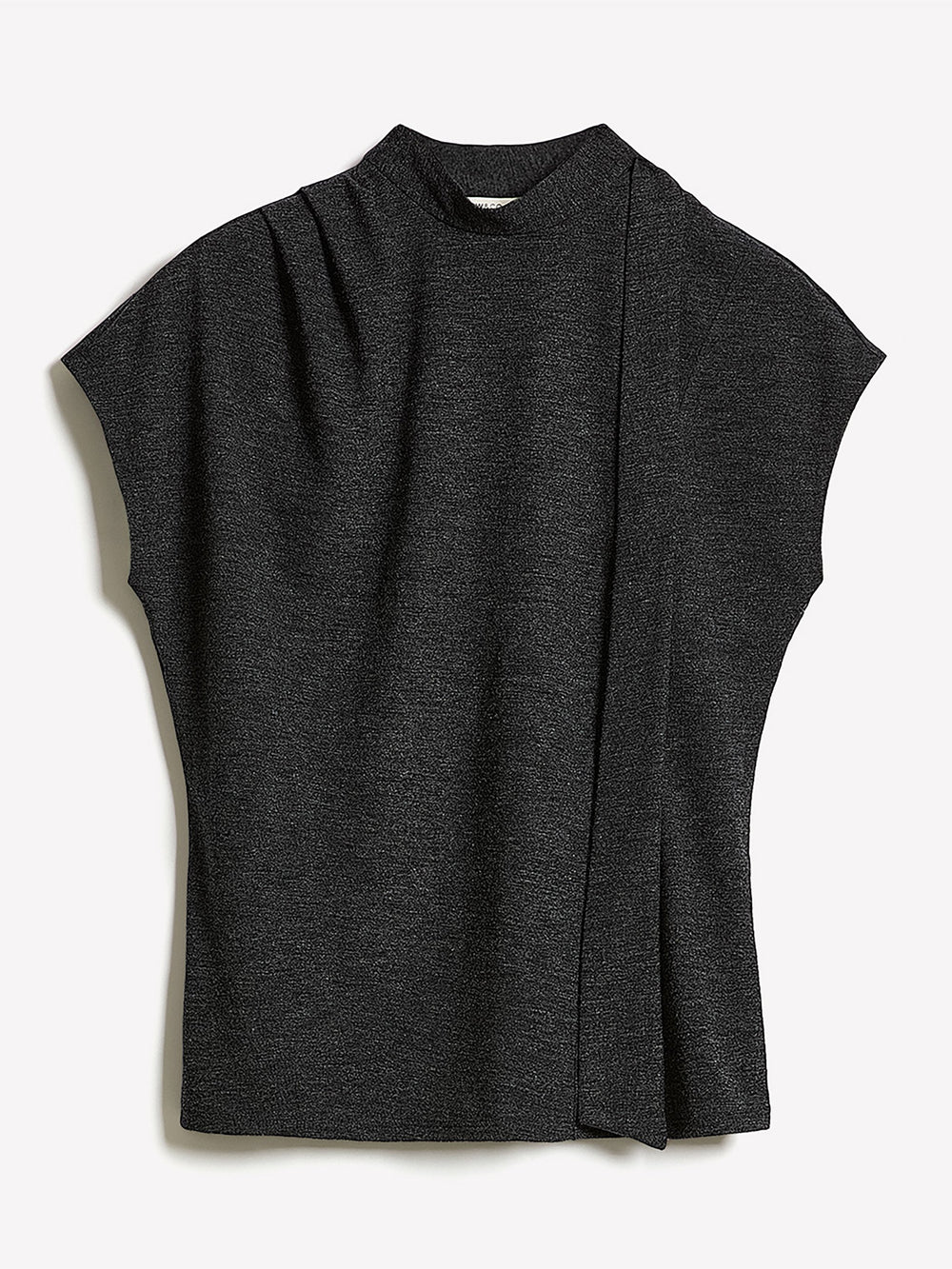 Extended-Sleeve Mock-Neck Top with Tie rw&co Limited Time Discount