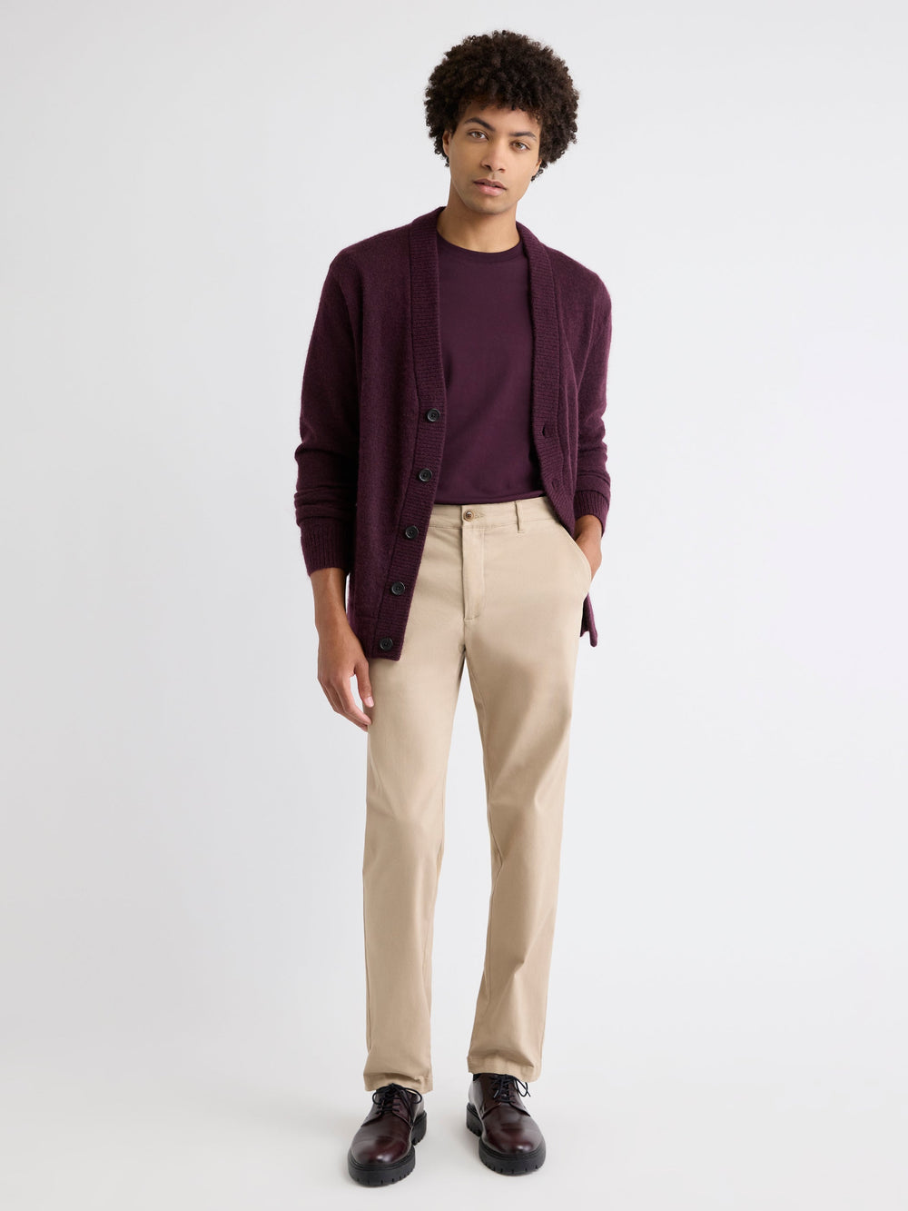 Solid Interlock Cotton Crew-Neck Tee rw&co On Sale