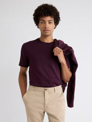 Solid Interlock Cotton Crew-Neck Tee rw&co On Sale
