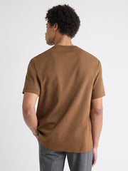 Solid Interlock Cotton Crew-Neck Tee rw&co On Sale