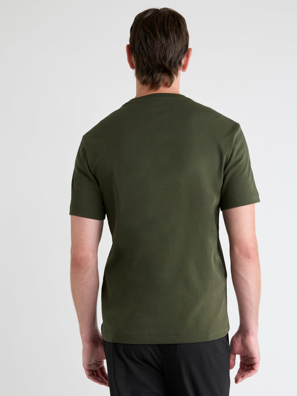 Solid Interlock Cotton Crew-Neck Tee rw&co On Sale