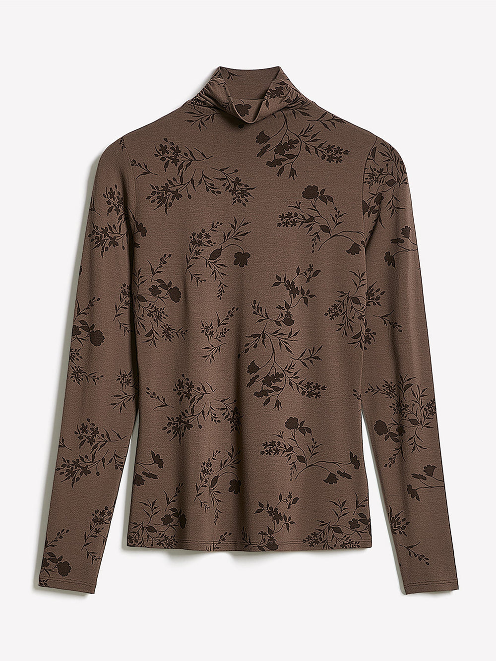 Fitted Long-Sleeve Mock-Neck Tee rw&co Exclusive Sale Price