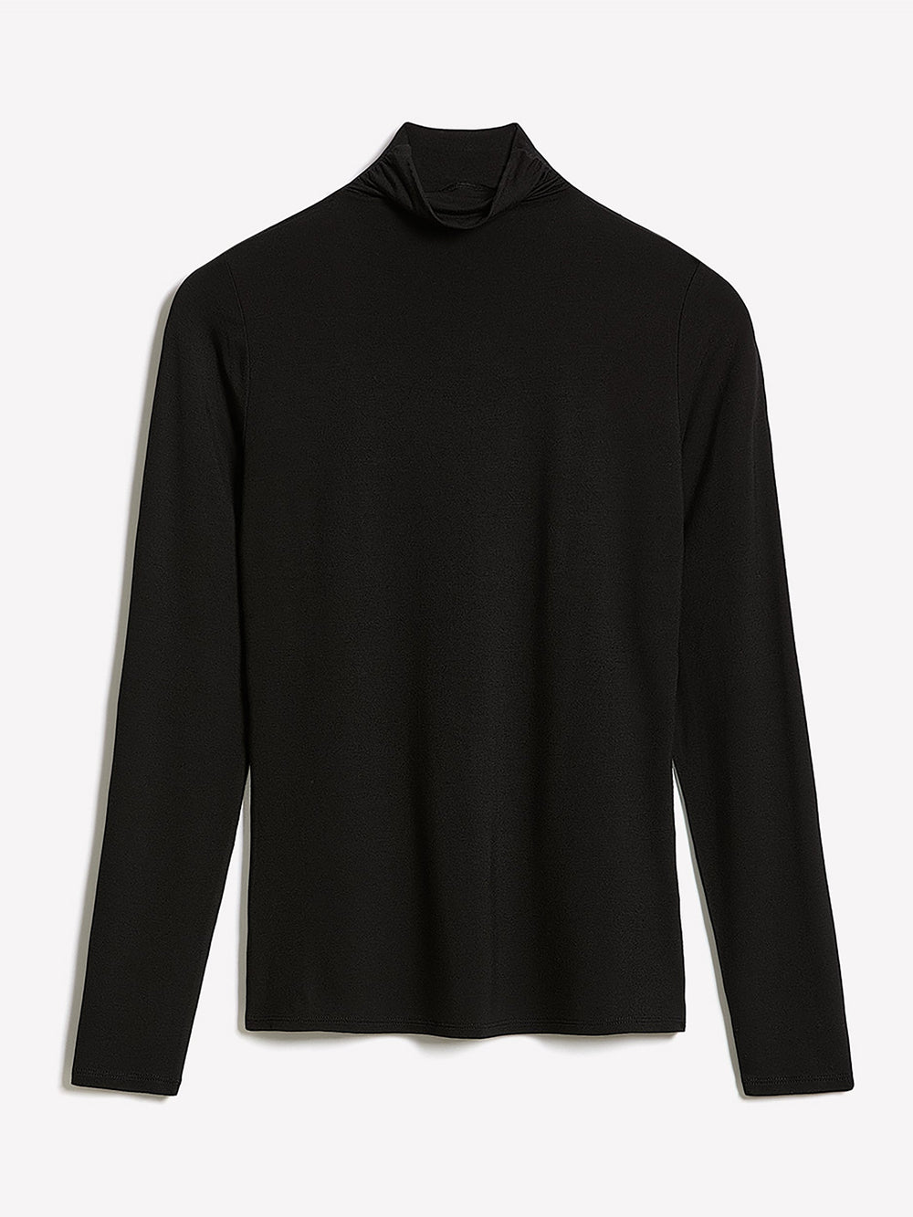 Fitted Long-Sleeve Mock-Neck Tee rw&co Exclusive Sale Price