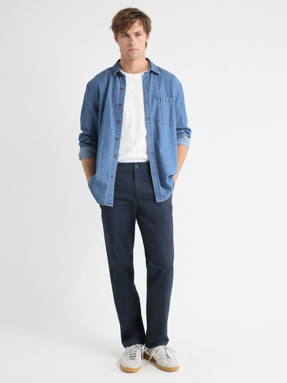 Straight-Leg Chino Pant rw&co Great Value Deal