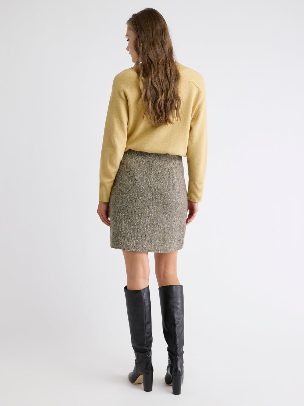 Tweed A-Line Mini Skirt rw&co Special Offer