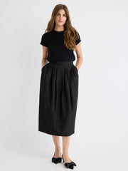 High-Rise Straight Midi Skirt rw&co Special Promo Price