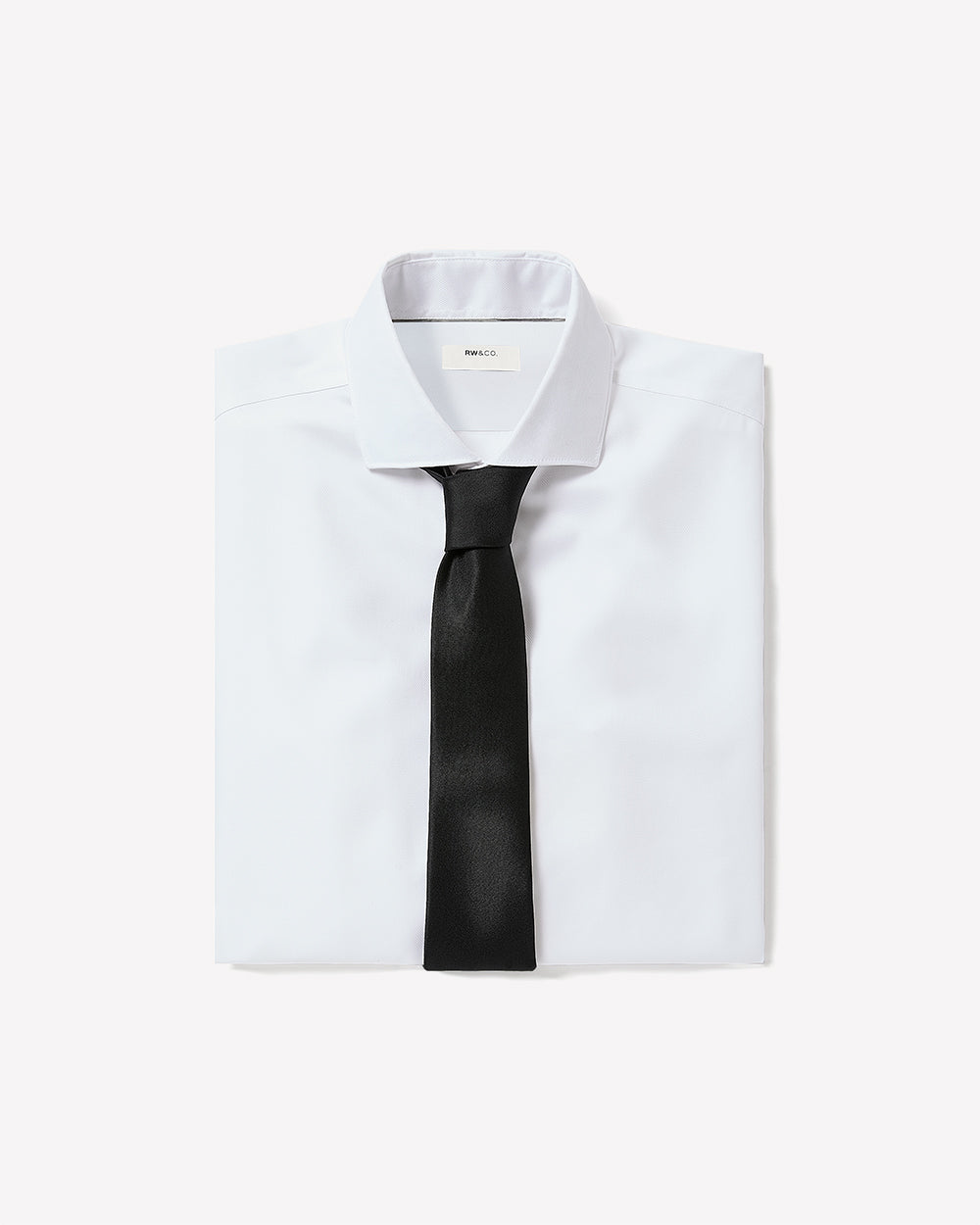 Slim Fit White Twill Dress Shirt rw&co Exclusive Sale Price