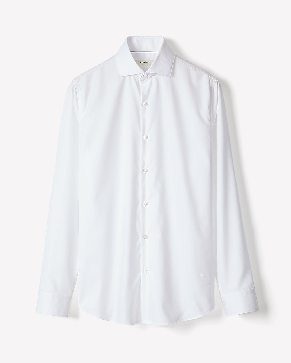Slim Fit White Twill Dress Shirt rw&co Exclusive Sale Price