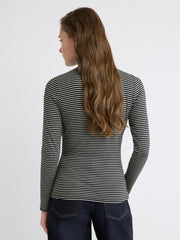 Fitted Long-Sleeve Mock-Neck Tee rw&co Special Promo Price