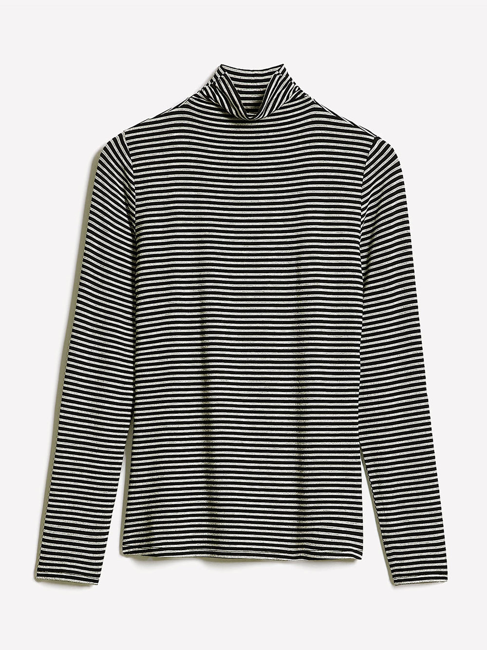 Fitted Long-Sleeve Mock-Neck Tee rw&co Special Promo Price