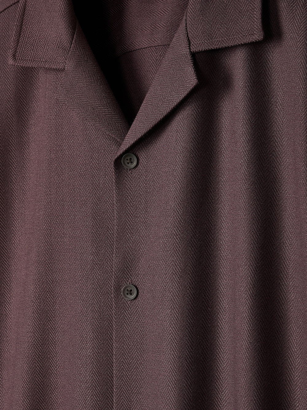Short-Sleeve Herringbone Shirt with Camp Collar rw&co Exclusive Sale Price