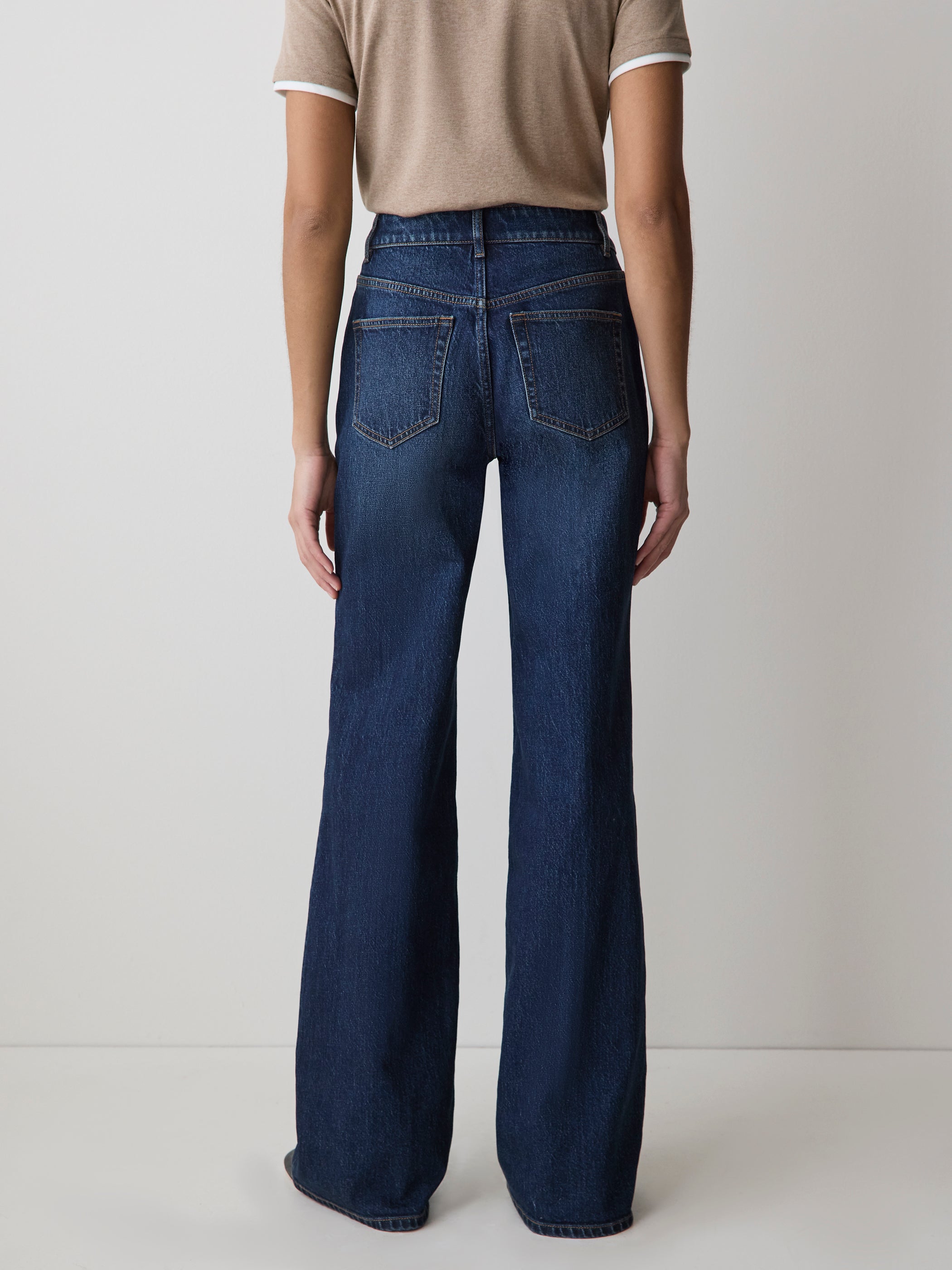 High-Rise Wide-Leg Jeans rw&co On Sale