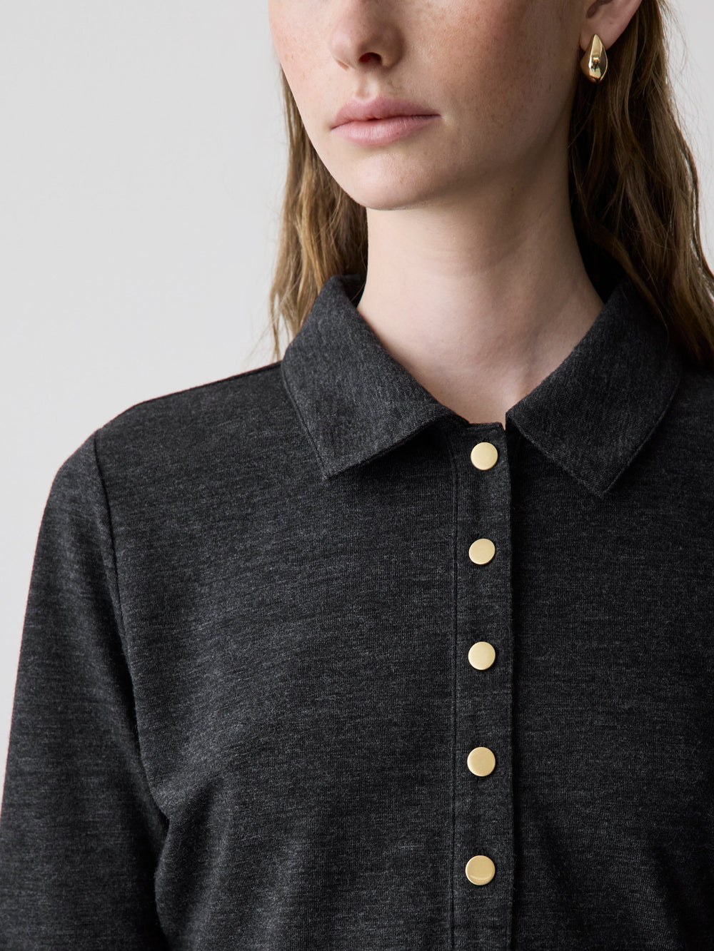 Long-Sleeve Fitted Polo rw&co Great Value Deal