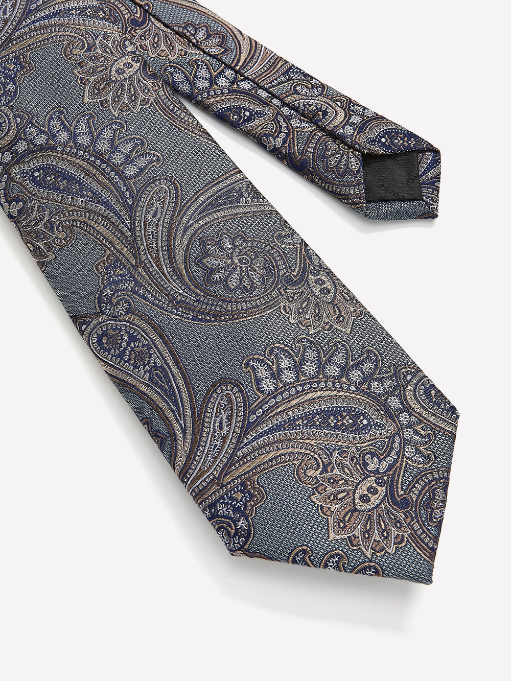 Wide Tie with Paisley Pattern rw&co On Sale