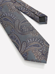Wide Tie with Paisley Pattern rw&co On Sale