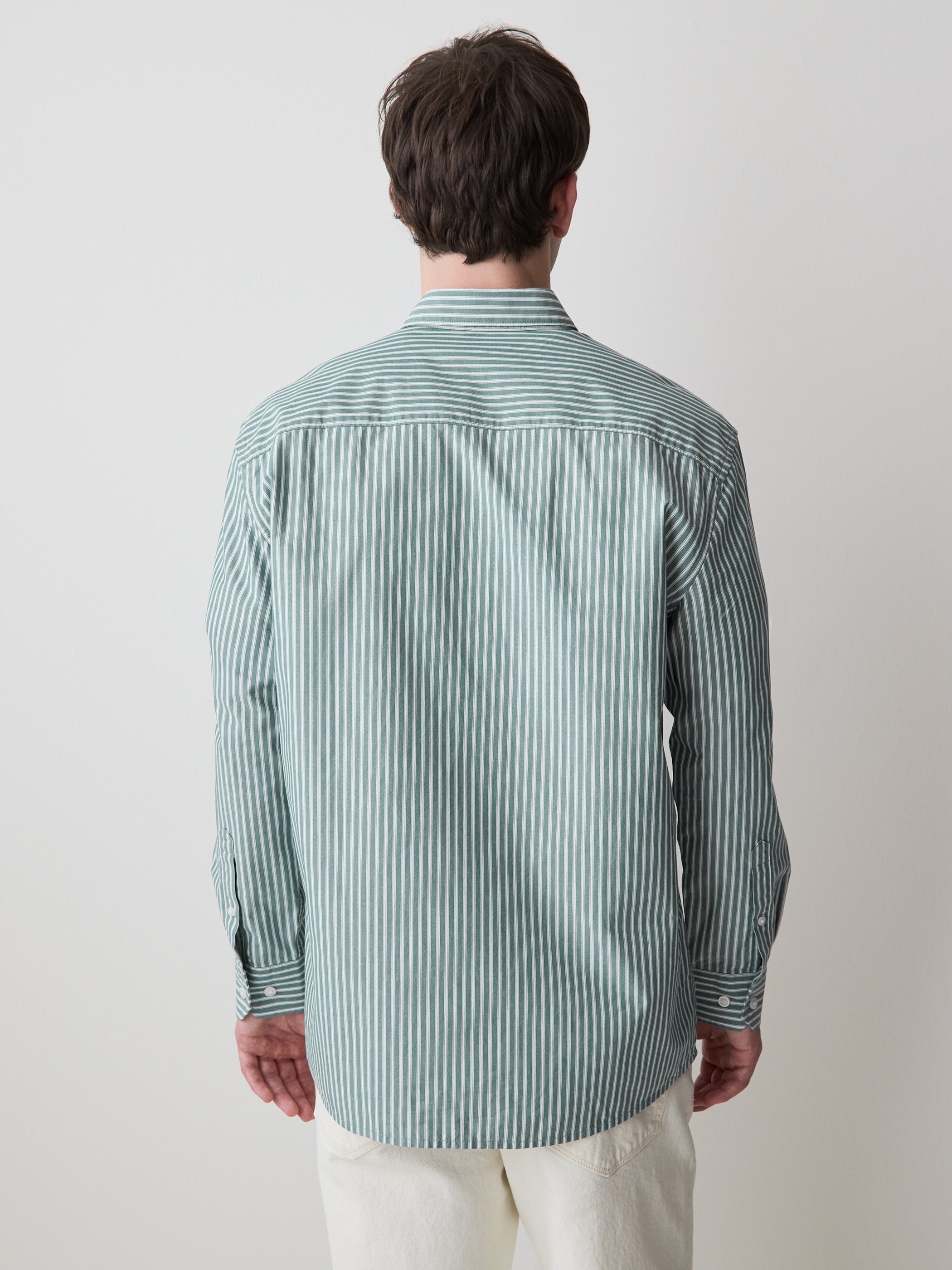 Striped Long-Sleeve Shirt rw&co Special Promo Price