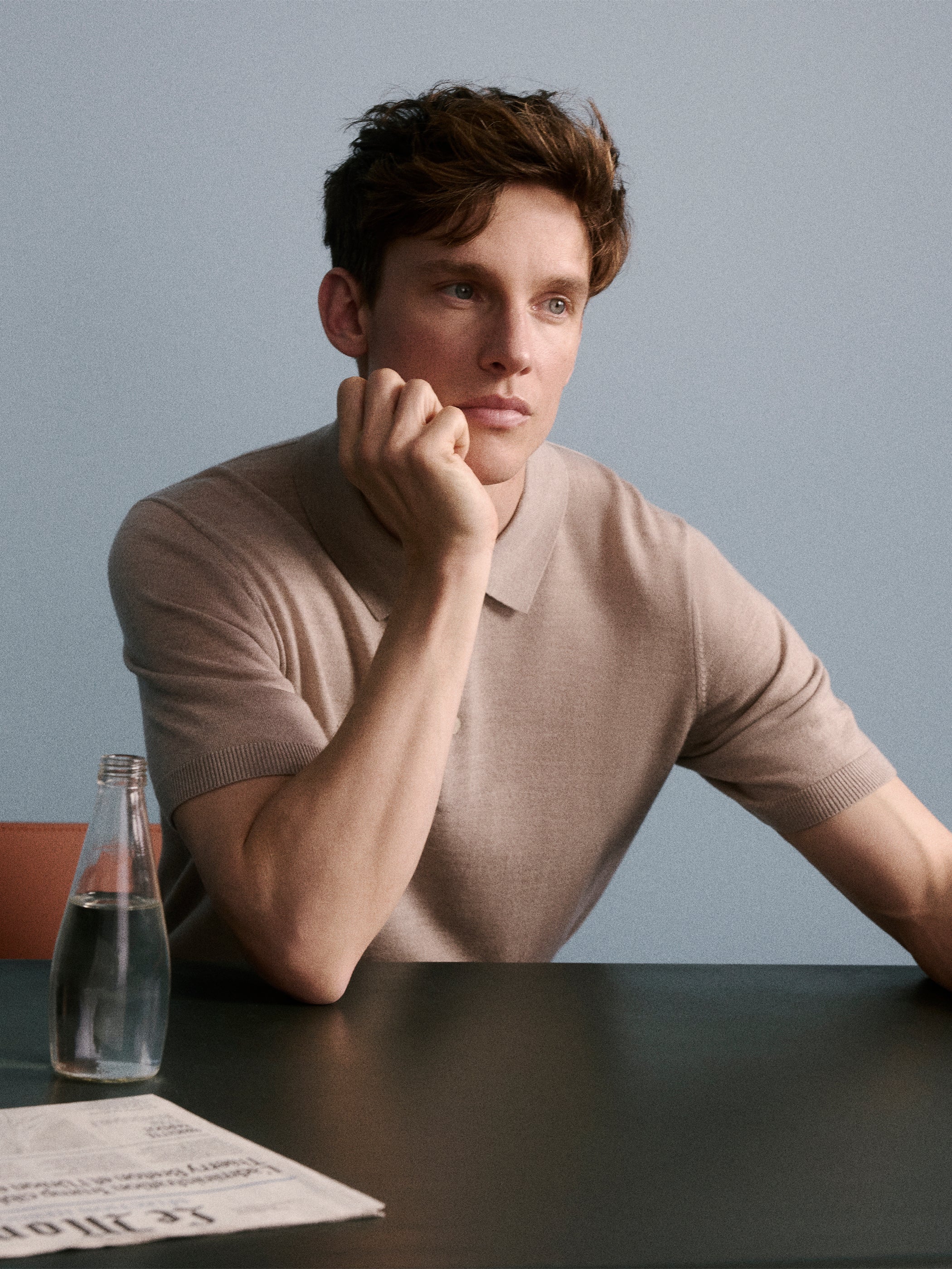 Merino-Wool Short-Sleeve Polo Sweater rw&co Special Offer