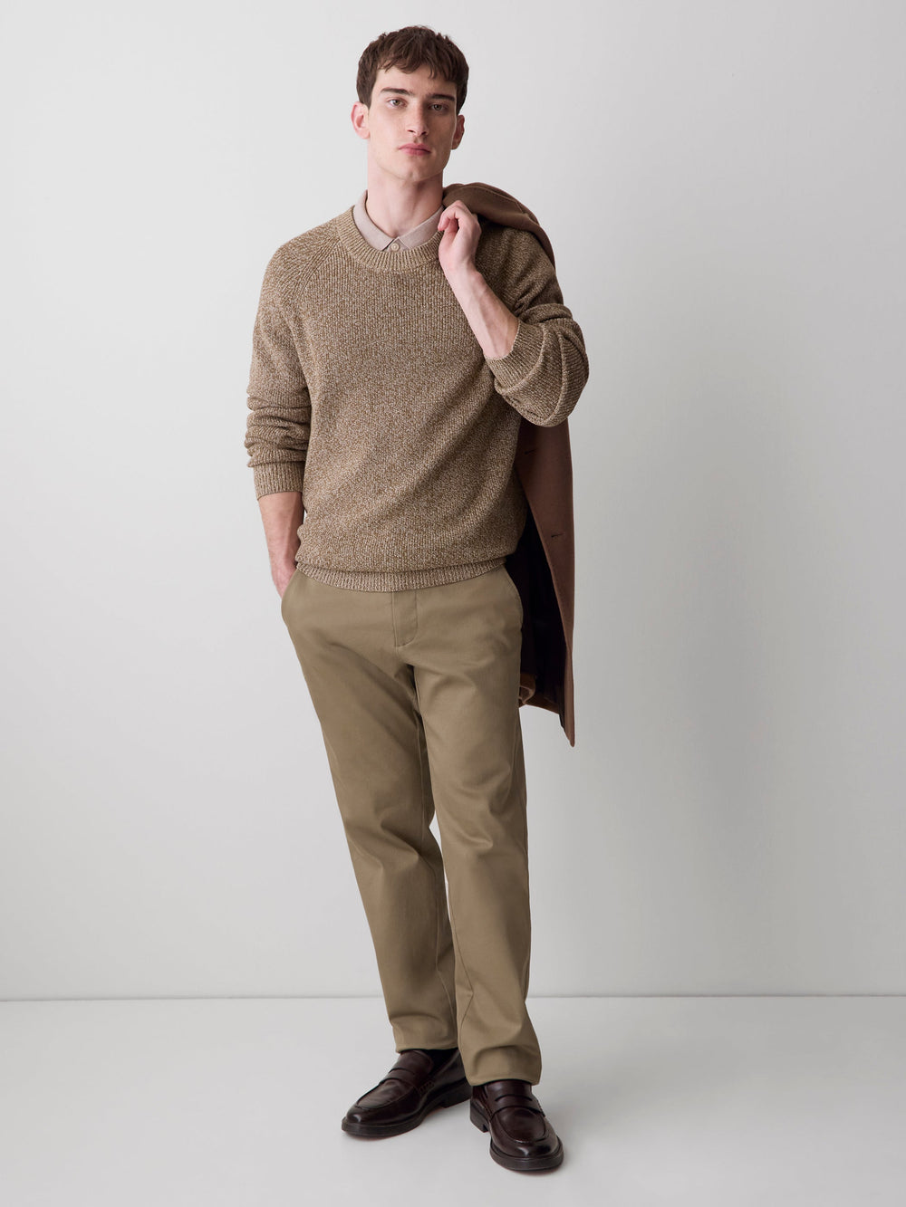 Merino-Wool Short-Sleeve Polo Sweater rw&co Special Offer