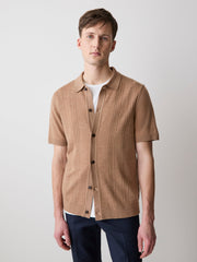 Merino-Wool Short-Sleeve Shirt Sweater rw&co Limited Time Discount