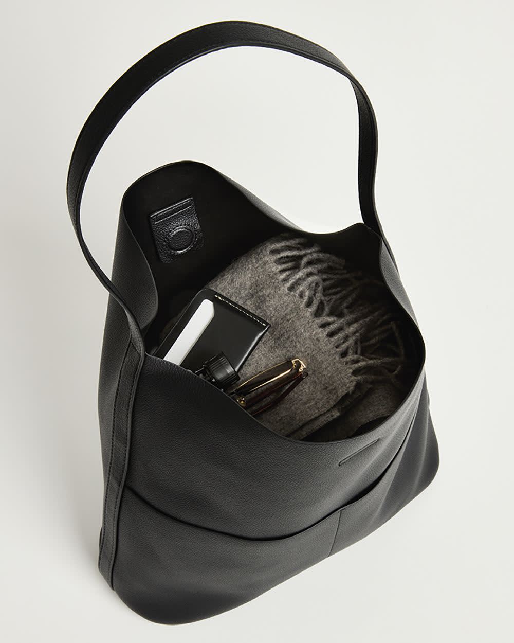 Faux Leather Tote Bag rw&co Great Value Deal