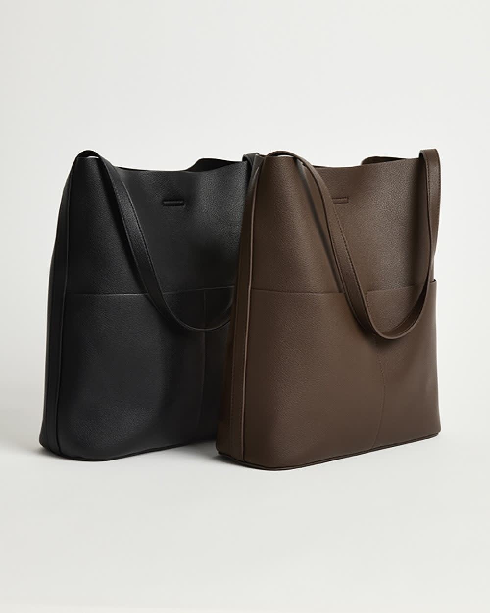 Faux Leather Tote Bag rw&co Great Value Deal