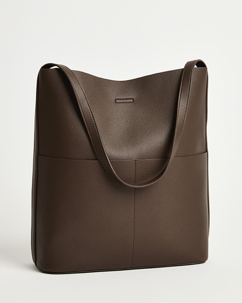 Faux Leather Tote Bag rw&co Great Value Deal