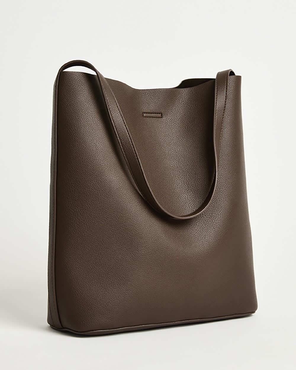 Faux Leather Tote Bag rw&co Great Value Deal