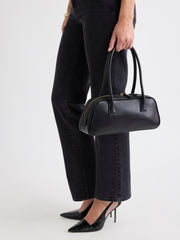 Faux Leather East-West Bag rw&co On Sale