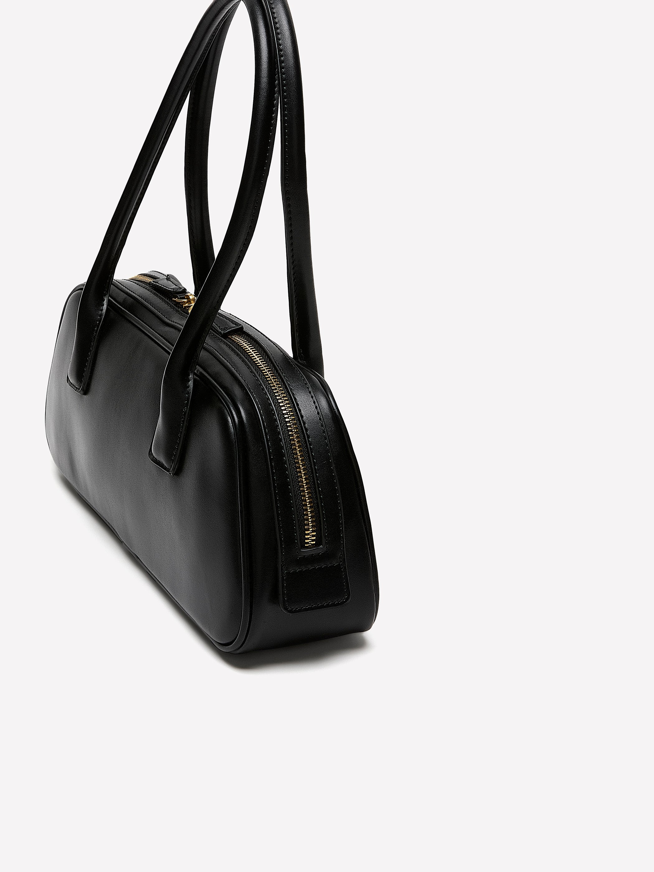 Faux Leather East-West Bag rw&co On Sale