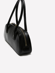 Faux Leather East-West Bag rw&co On Sale