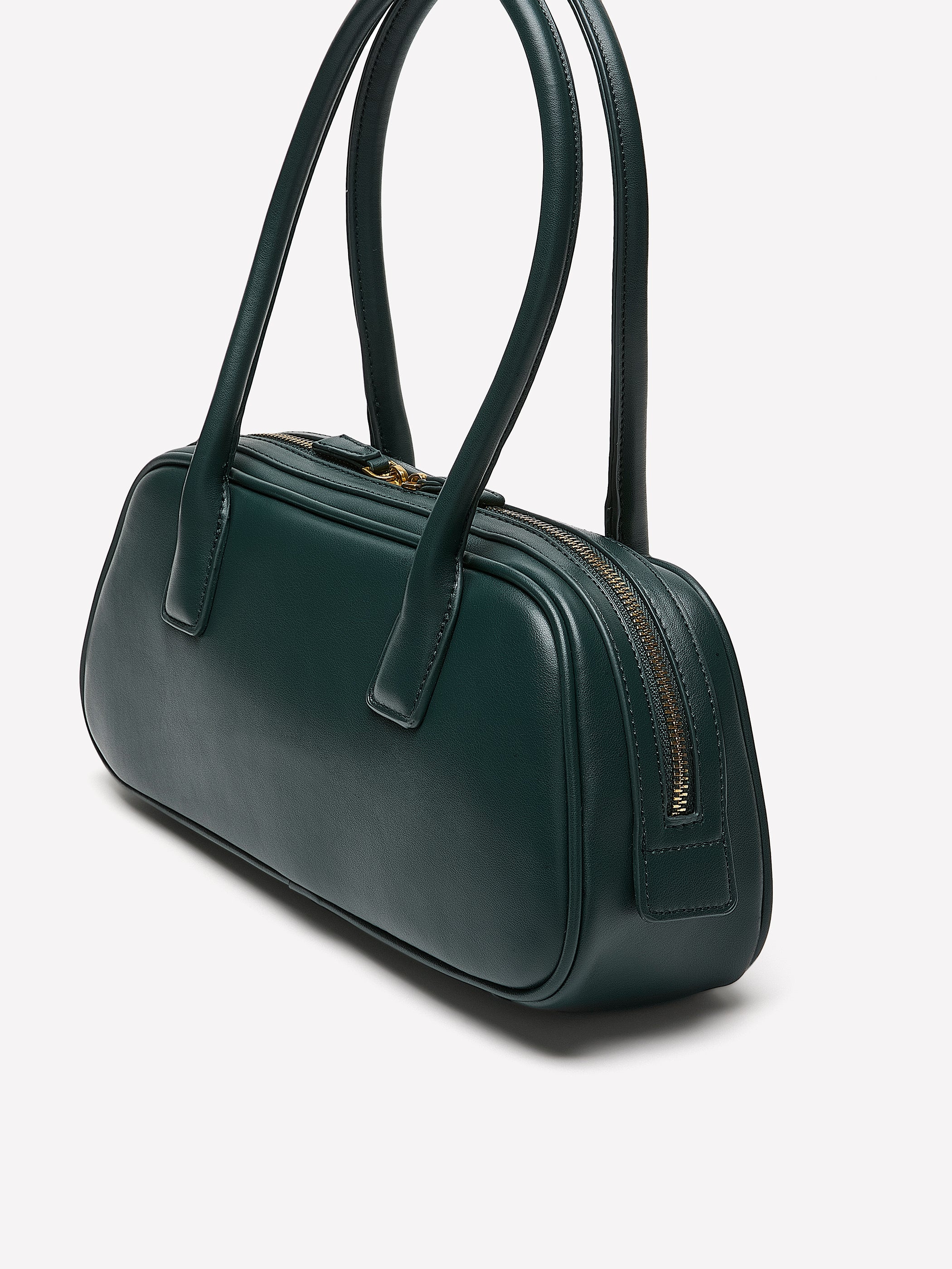 Faux Leather East-West Bag rw&co On Sale
