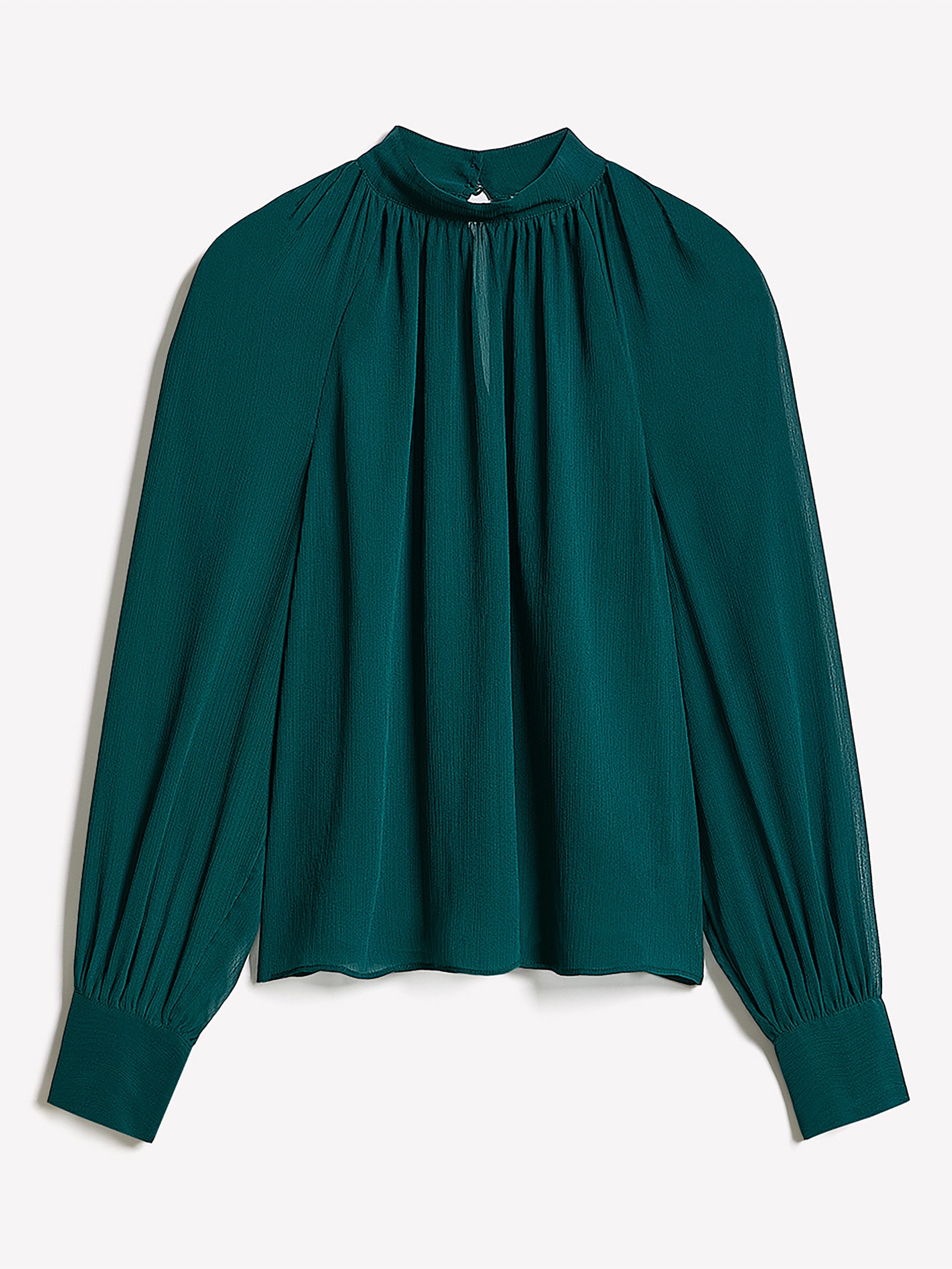 Long-Sleeve Chiffon Popover Blouse rw&co On Sale