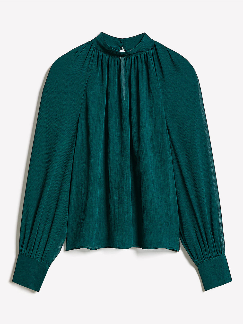 Long-Sleeve Chiffon Popover Blouse rw&co On Sale
