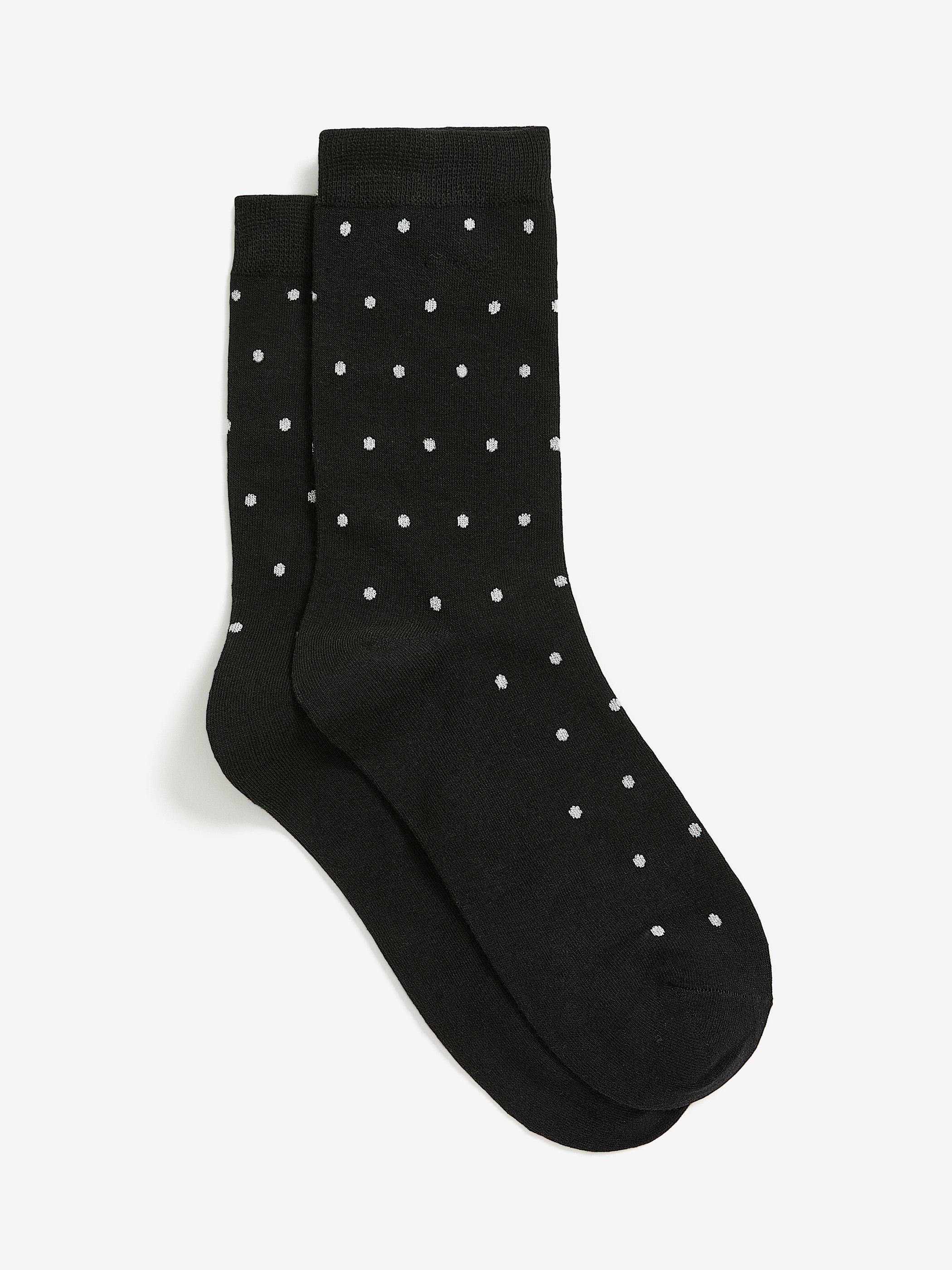 Dotted Crew Socks with Metallic Fibres rw&co Limited Time Discount